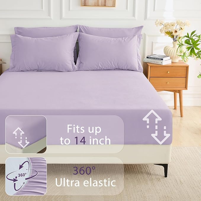 MUXHOMO 7 Pieces Full Comforter Set, Soft Bed in a Bag Full Size, All Season - Image 6