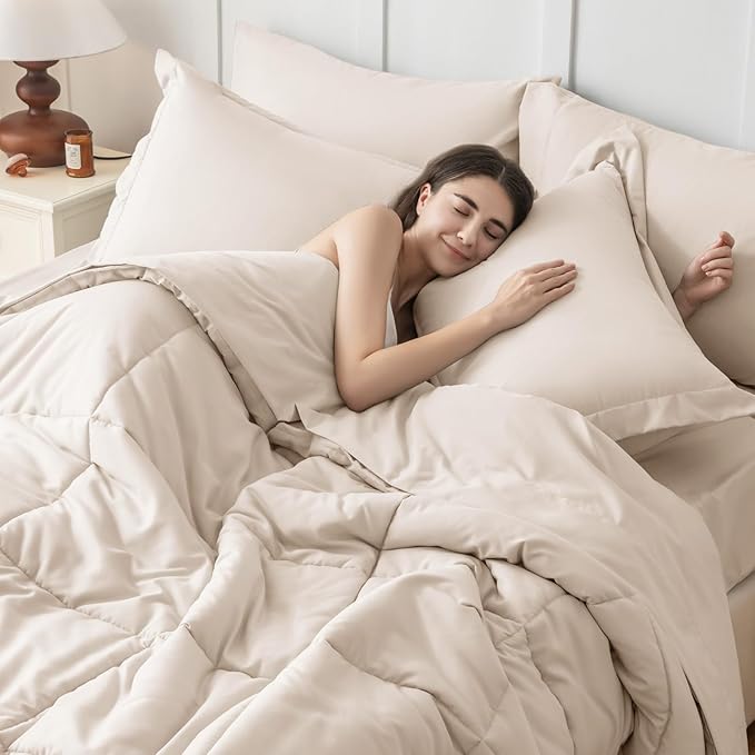 JOLLYVOGUE King Comforter Set, Ultra-Soft Bed in a Bag King Size 7 Pieces - Image 7