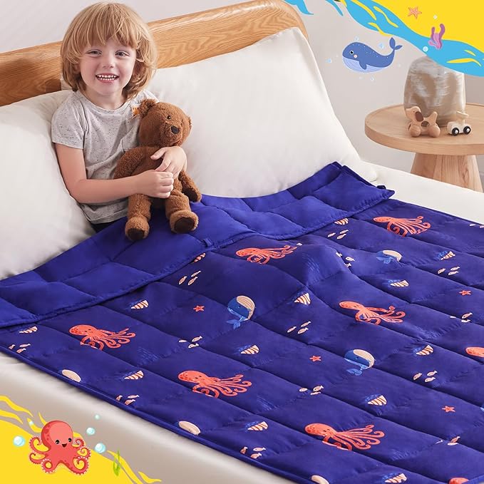 anfie Weighted Blanket Kids, Weighted Blanket Cooling Blanket - Image 4