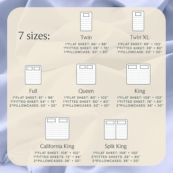 LuxClub 3 PC Twin XL Sheet Set, Deep Pockets Wrinkle Free Cooling Bed Sheets - Image 4