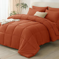 CozyLux King Size Comforter Set Terracotta by CozyLux