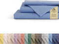 Linen Home 100% Cotton Percale Sheets Twin XL Size, Baby Blue, Deep Pocket by LINENHOME
