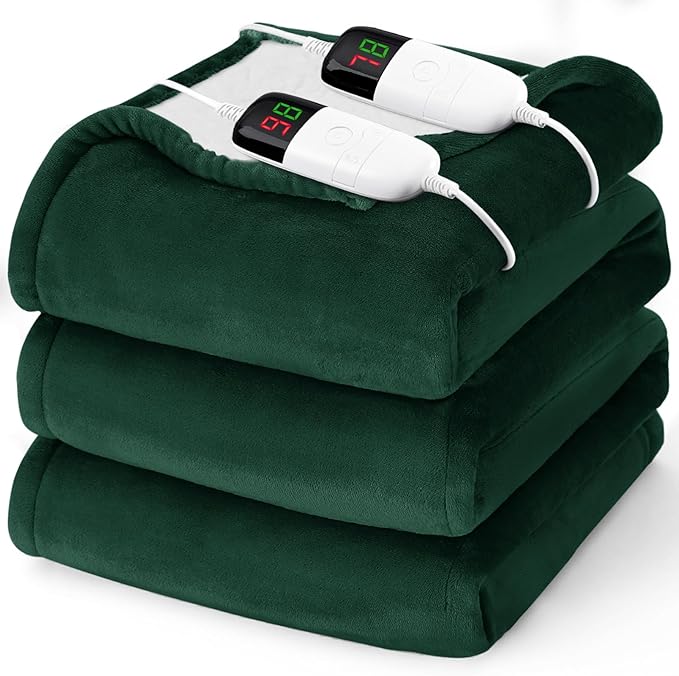 Heated Electric Blanket Queen Size by BOMOVA