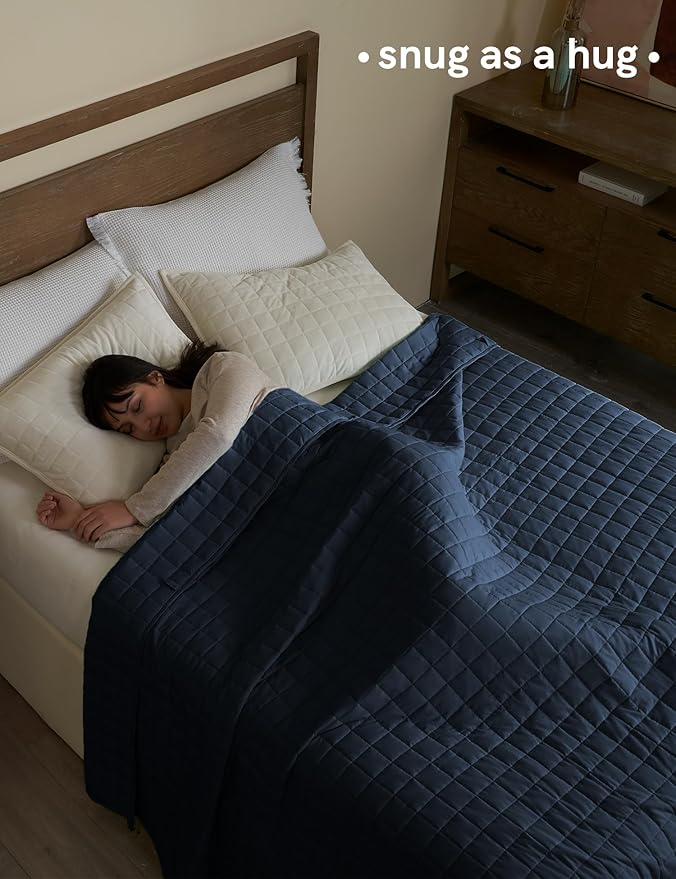 YnM Exclusive 50 lbs Weighted Blanket, Extra Heavy Cotton Bed Blanket - Image 3