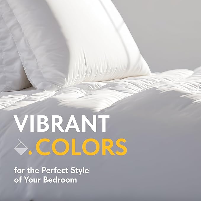 White Classic White Duvet Cover King Size, Microfiber Duvet Cover - Image 7