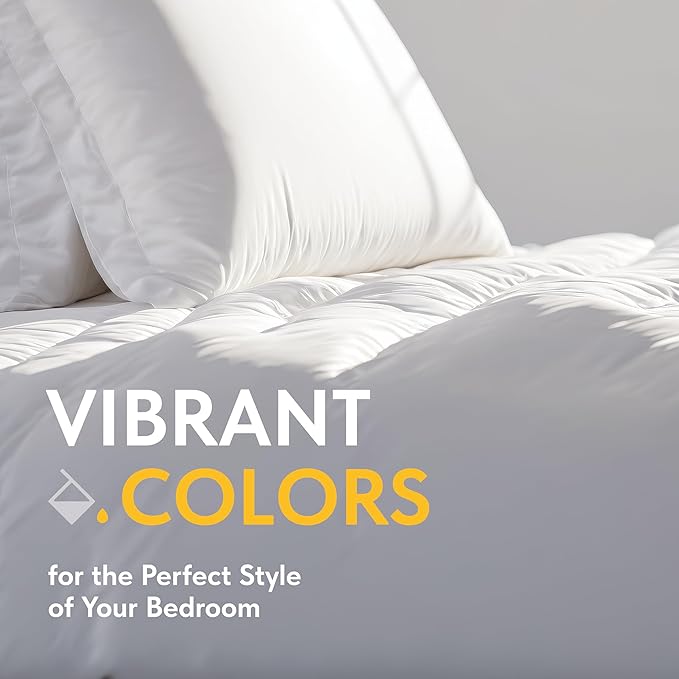 White Classic White Queen Duvet Cover Set, Microfiber Duvet Cover - Image 7