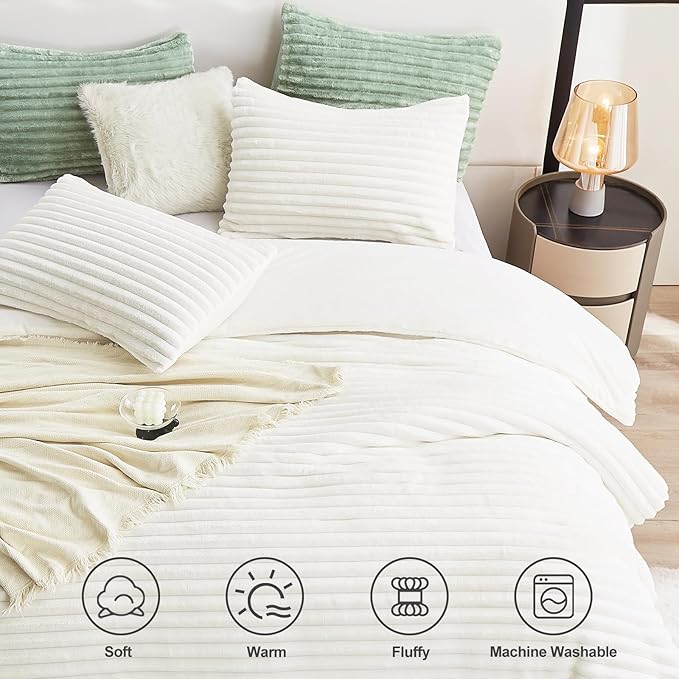 CozyLux Fluffy King Size Comforter Set - Image 2