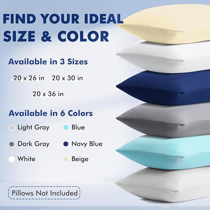 Elegear Cooling Pillow Cases for Hot Sleepers, Silky Breathable Pillowcases for - Image 10