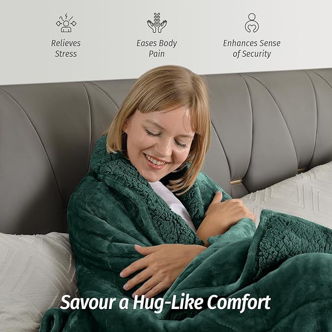 Wemore Sherpa Fleece Weighted Blanket - Image 3