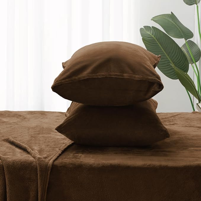 BEDELITE Flannel Sheets Twin Size Brown - Image 7