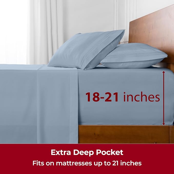 Mellanni Extra Deep Full Sheets - Image 6