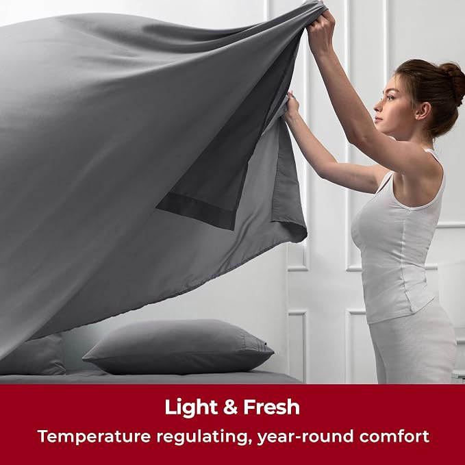 Mellanni Split King Sheets Set - Image 4