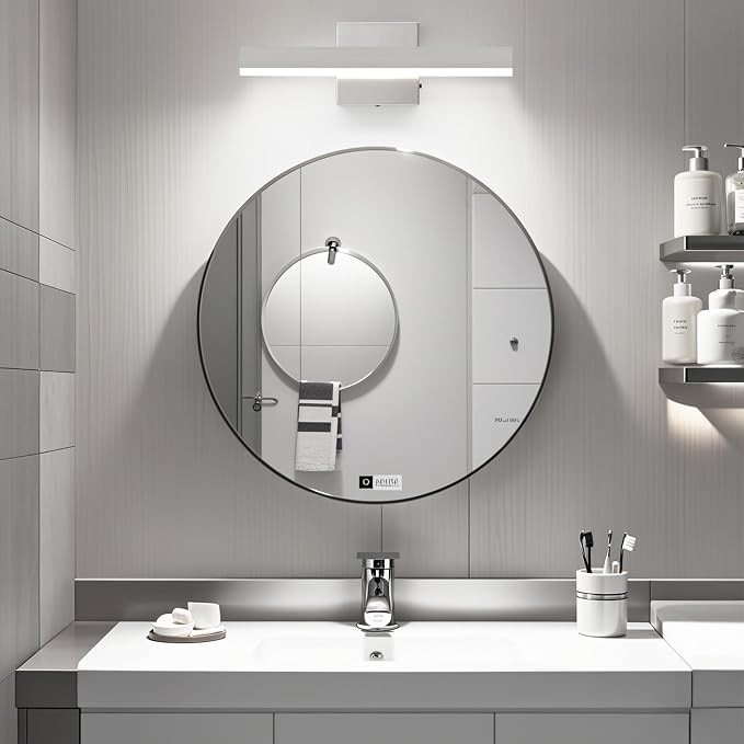 Nickel Bathroom Vanity Light 15.75 inch, 14W Dimmable 5CCT LED Bathroom Light - Image 3