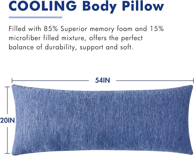 MIULEE Body Pillow for Adults Shredded Memory Foam for Sleeping - Image 8