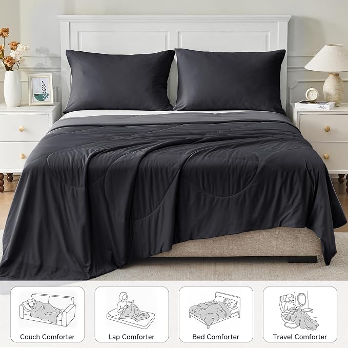 HOMFINE Cooling Comforter Queen Size, Japanese Double-Sided Cold Tech Fabric - Image 6