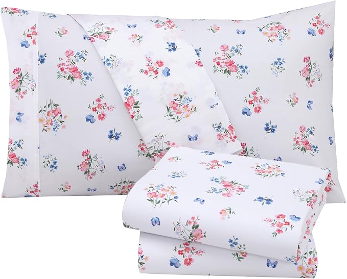 RUVANTI 100% Cotton Sheets – Full Size Percale Bedding, Cooling & Breathable - Image 8