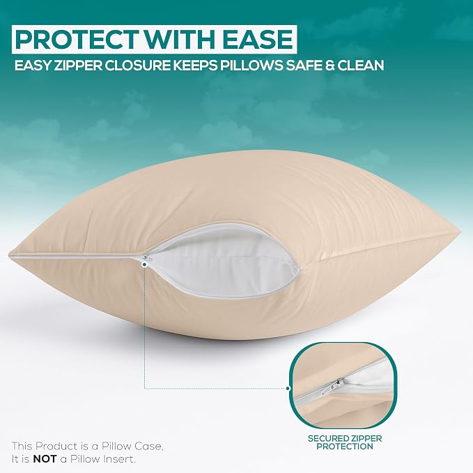 Utopia Bedding Premium 100% Waterproof Pillow Protectors - Image 4