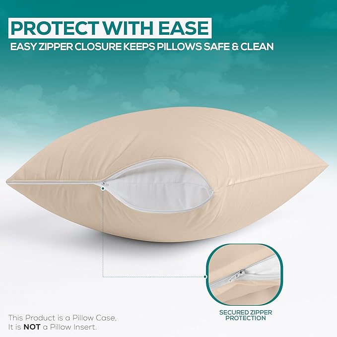Utopia Bedding Premium 100% Waterproof Pillow Protectors - Image 4