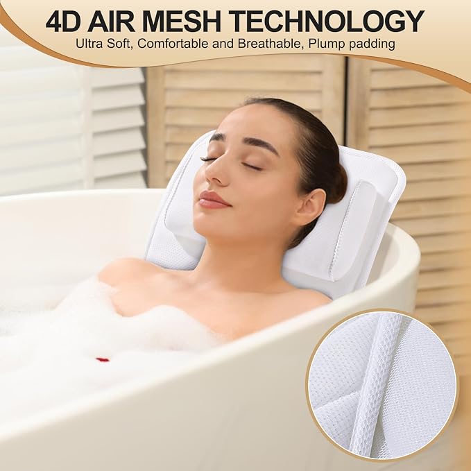 Full Body Bath Pillow for Bathtub, Non-Slip Bath Pillows for Tub, Spa Bathtub - Image 2