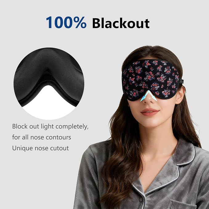 ALASKA BEAR Sleep Mask Memory Foam Contoured Eye Cups - Image 4