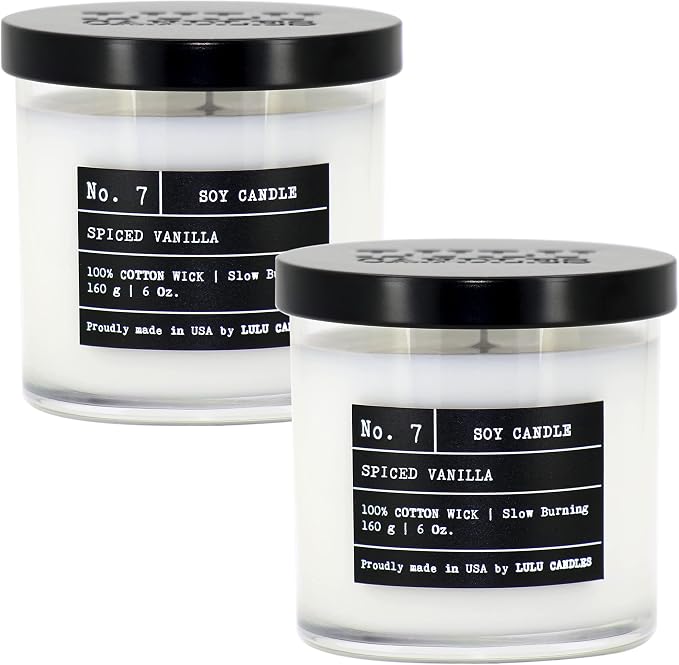 Lulu Candles | Spiced Vanilla | Luxury Scented Soy Jar Candle | Hand Poured in by LULUCANDLES