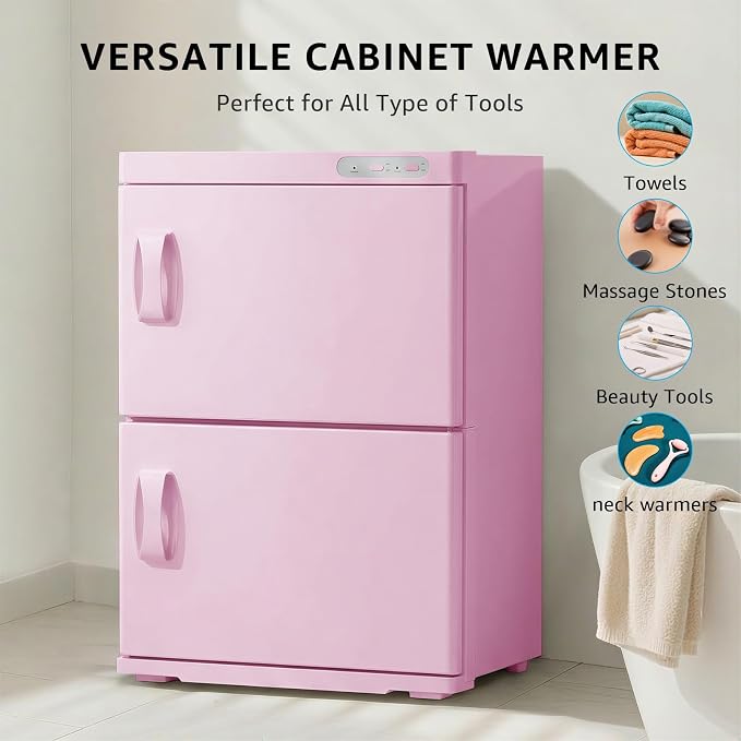 TABU Hot Towel Warmer Cabinet, 46L Extra Large Professional Towel Heater - Image 3