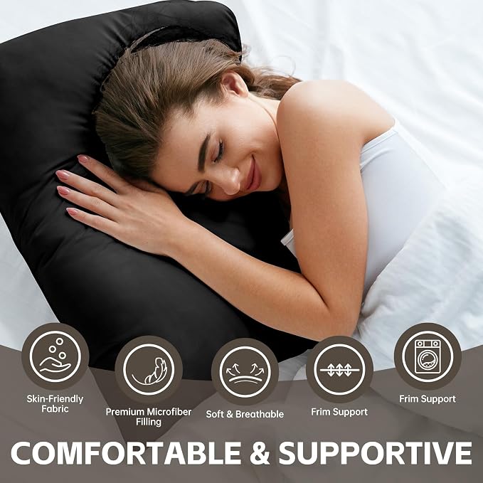 HIMOON Bed Pillows for Sleeping 4 Pack, Queen Size Cooling Pillows Set of 4 - Image 2