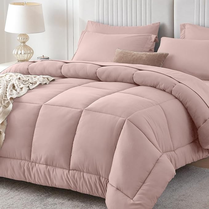 Sasttie Twin Comforter Set, 5 Pieces Bed in a Bag Twin, Complete Bedding Set by SASTTIE