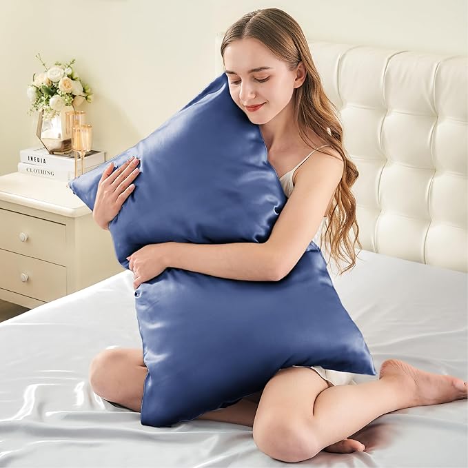 INFIIXSO Silk Pillow Cases 2 Pack Standard Size, Ultra Smooth & Soft Mulberry - Image 5