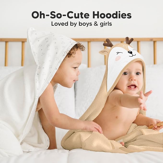 KeaBabies Hooded Baby Towel for Newborn - Image 7