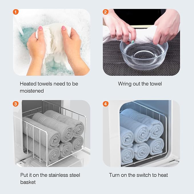 Utenzi Hot Towel Warmer, Spa Towel Cabinet 5L Professional Mini Towel Heater - Image 5