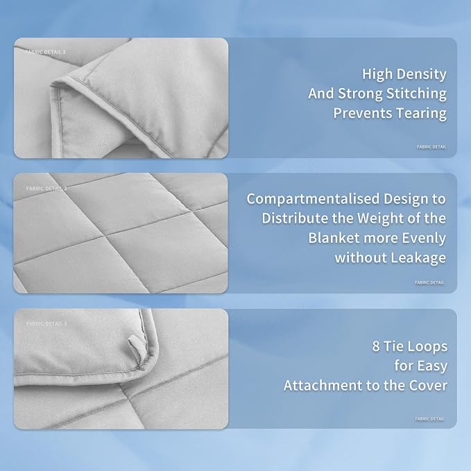 Topcee Weighted Blanket Soft Cooling Heavy Blanket Sleeping, Apply to 190-210 - Image 7