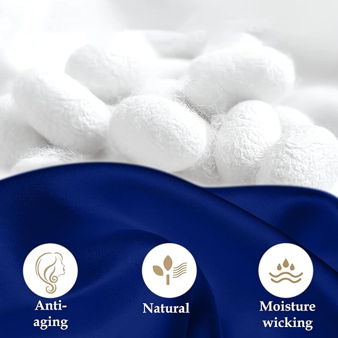 INSSL Silk Pillowcase for Women, Mulberry Silk Pillowcase for Hair and Skin and - Image 4