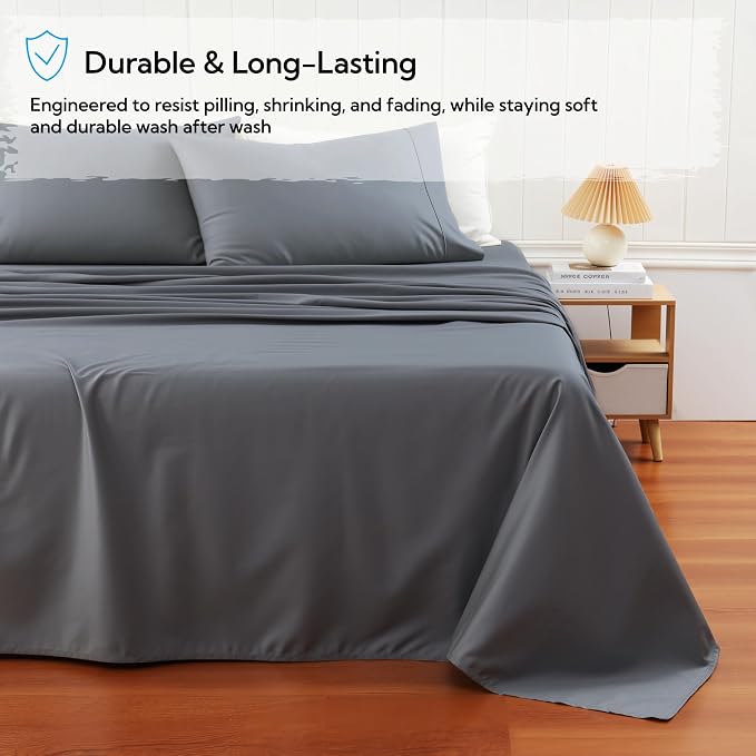 Cotton Flat Sheets Only, 600 TC 100% Cotton Flat Sheet Top Sheet Only, Queen - Image 5