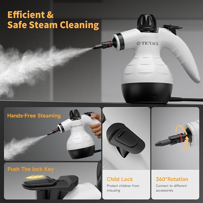TICYACK Handheld Steam Cleaner, Steam Cleaner - Image 4