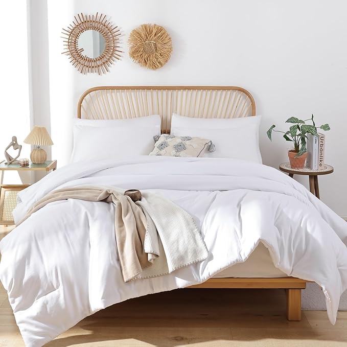 ROSGONIA Oversized Queen Comforter White - Image 6
