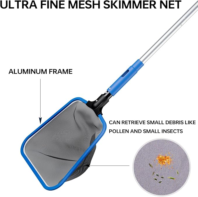 Sepetrel Deluxe Swimming Pool Cleaning Kit Including Half-Deep Fine Mesh Pool - Image 4