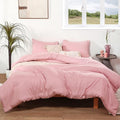 ROSGONIA King Size Comforter Set Pink by ROSGONIA