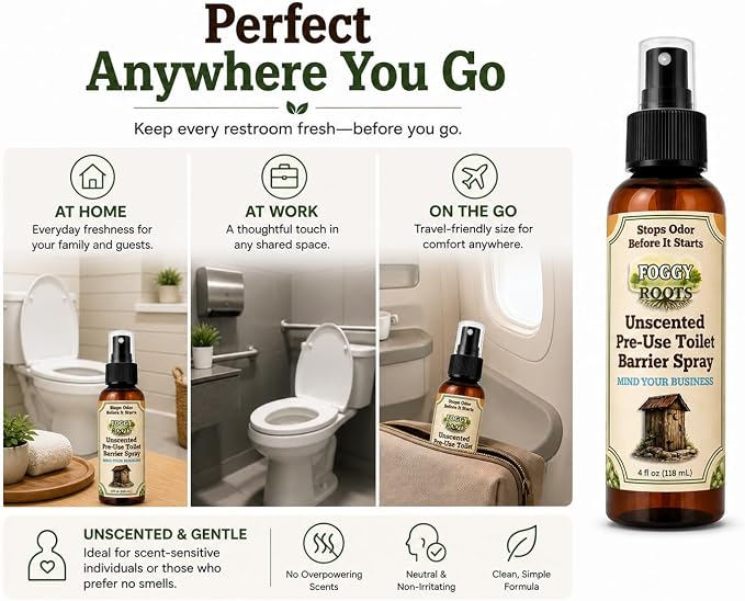 Unscented Pre-Poop Toilet Spray – Stops Odor Before It Starts, Bathroom Odor - Image 6