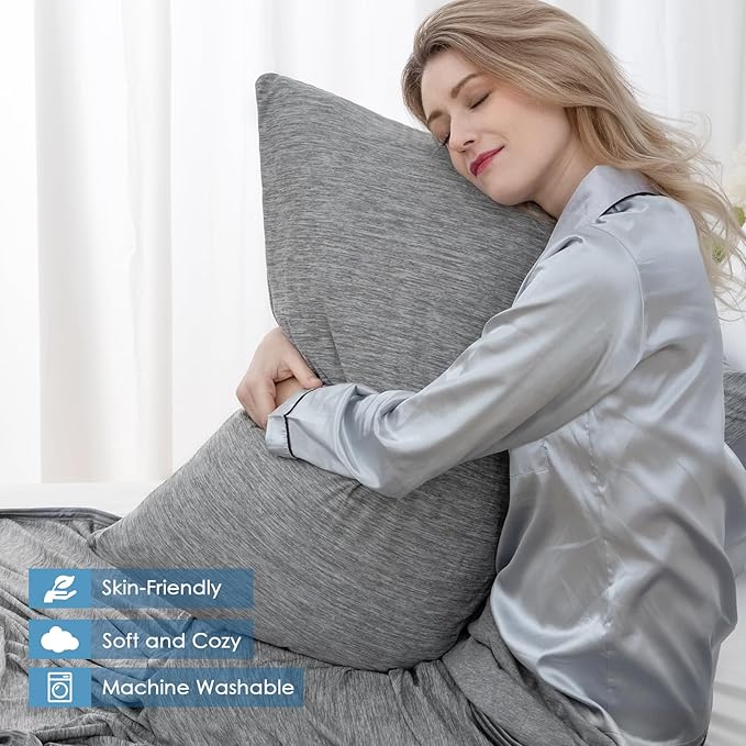 CHOSHOME Cooling Pillow Cases Zipper Pillow Covers Q-Max > 0.45 Zippered - Image 5