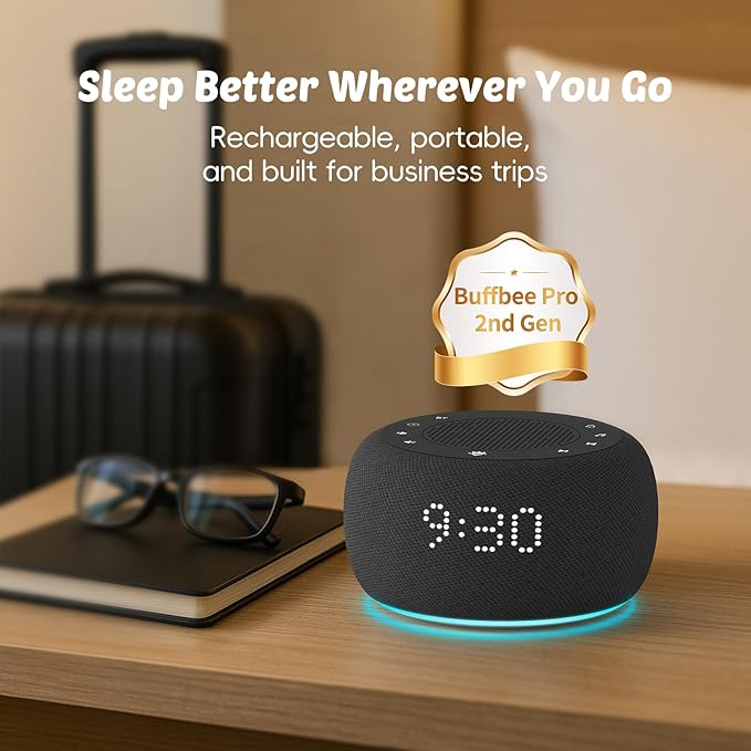 Buffbee Pro 2nd Gen – Upgraded Rechargeable Battery | 3-in-1 White Noise Machine - Image 2