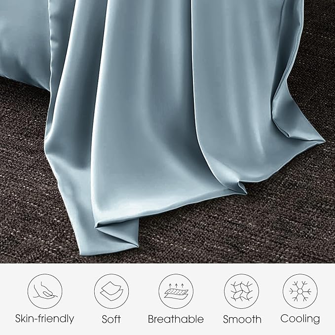 100% Silk Pillow Cases 2 Pack Queen Size Mulberry Silk Pillowcase - Image 4