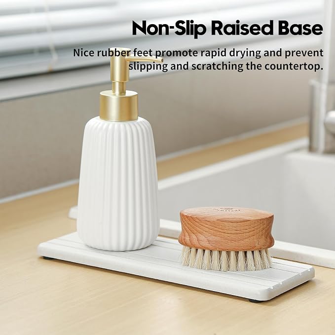 3 Pack Diatomite Stone Sink Tray, Water Absorbing Mat - Image 7