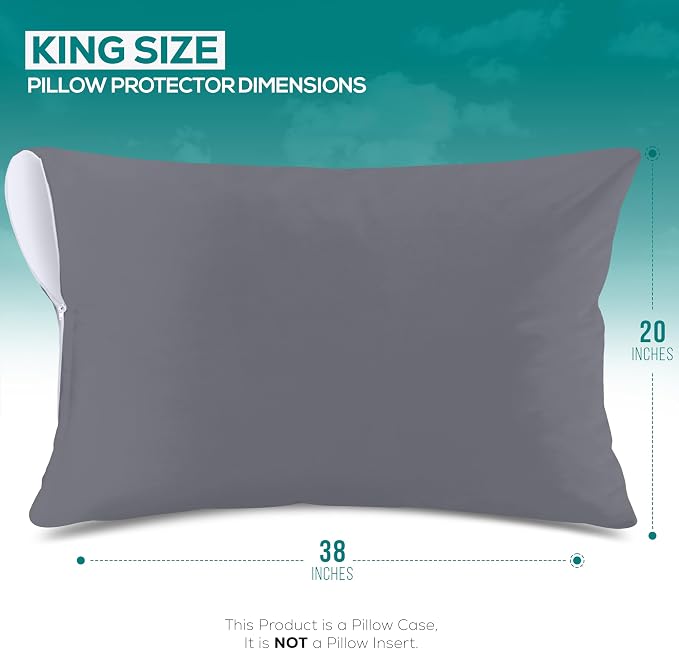 Utopia Bedding Premium 100% Waterproof Pillow Protectors - Image 2