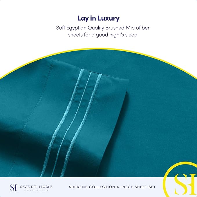 Twin XL Sheets - Breathable Luxury Sheets - 1800 Supreme Collection Extra Soft - Image 6