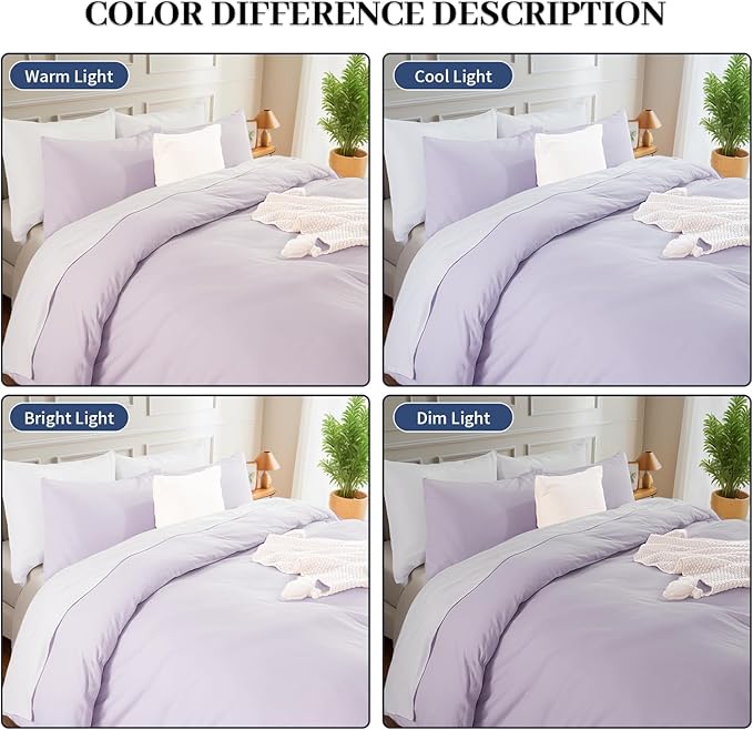 NEXHOME PRO Full Duvet Cover Set, 100% Washed Cotton - Image 4