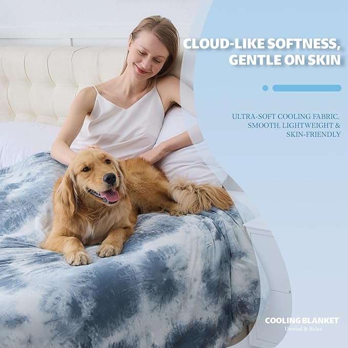 Cooling Blanket Twin Size for Hot Sleepers Ultra Lightweight & Breathable - Image 2