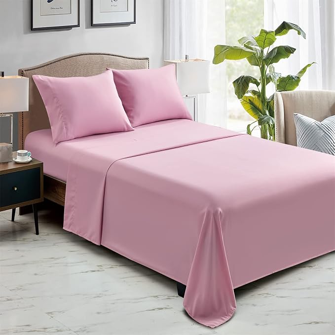 FreshCulture King Flat Sheets Only, Soft Microfiber Bedding Sheets - Image 6