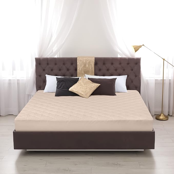 Utopia Bedding Quilted Fitted Mattress Pad, Full Size, Elastic Fitted Mattress - Image 7