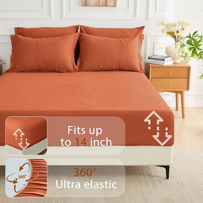 MUXHOMO 7 Pieces King Comforter Set, Soft Bed in a Bag King Size, All Season - Image 7